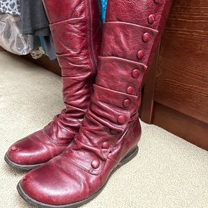 Miz Mooz Bloom - tall red boots size 9.5/10